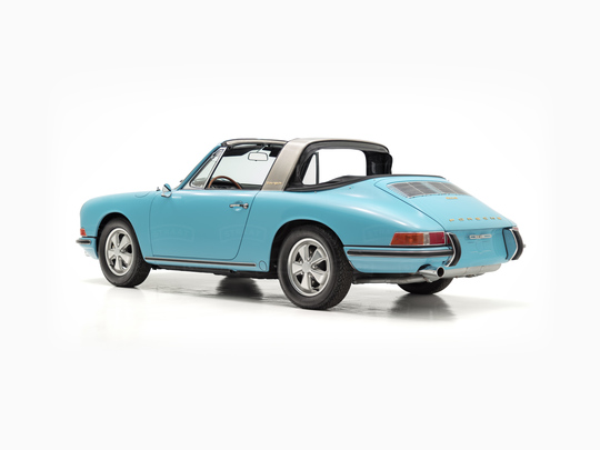 Classic Motors - 1967 Porsche 911S 2.0L Soft-Window Targa Crystal Blue 500667S - Studio