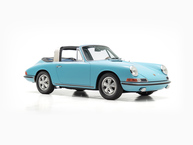 Classic Motors - 1967 Porsche 911S 2.0L Soft-Window Targa Crystal Blue 500667S - Studio