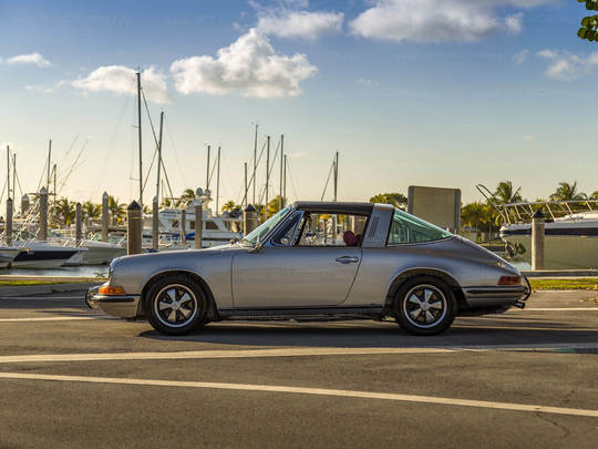 1971 Porsche Targa 911 E Silver OutDoors