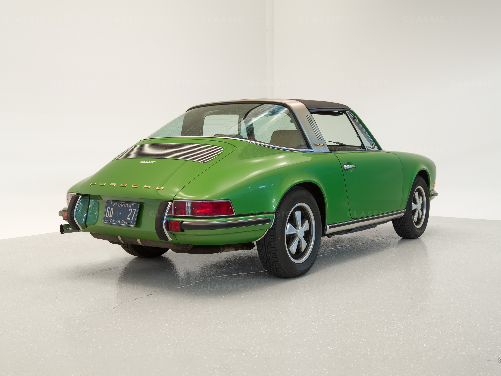 1971 Porsche 911 Targa Green VIN 9111113275