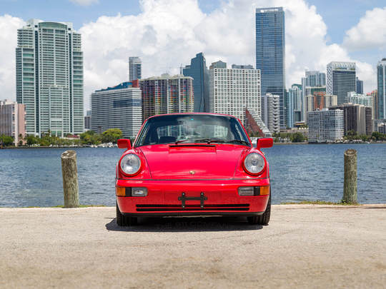 1989 Porsche 964 Carrera 4 Guards Red WP0AB092KS45 Outdoors