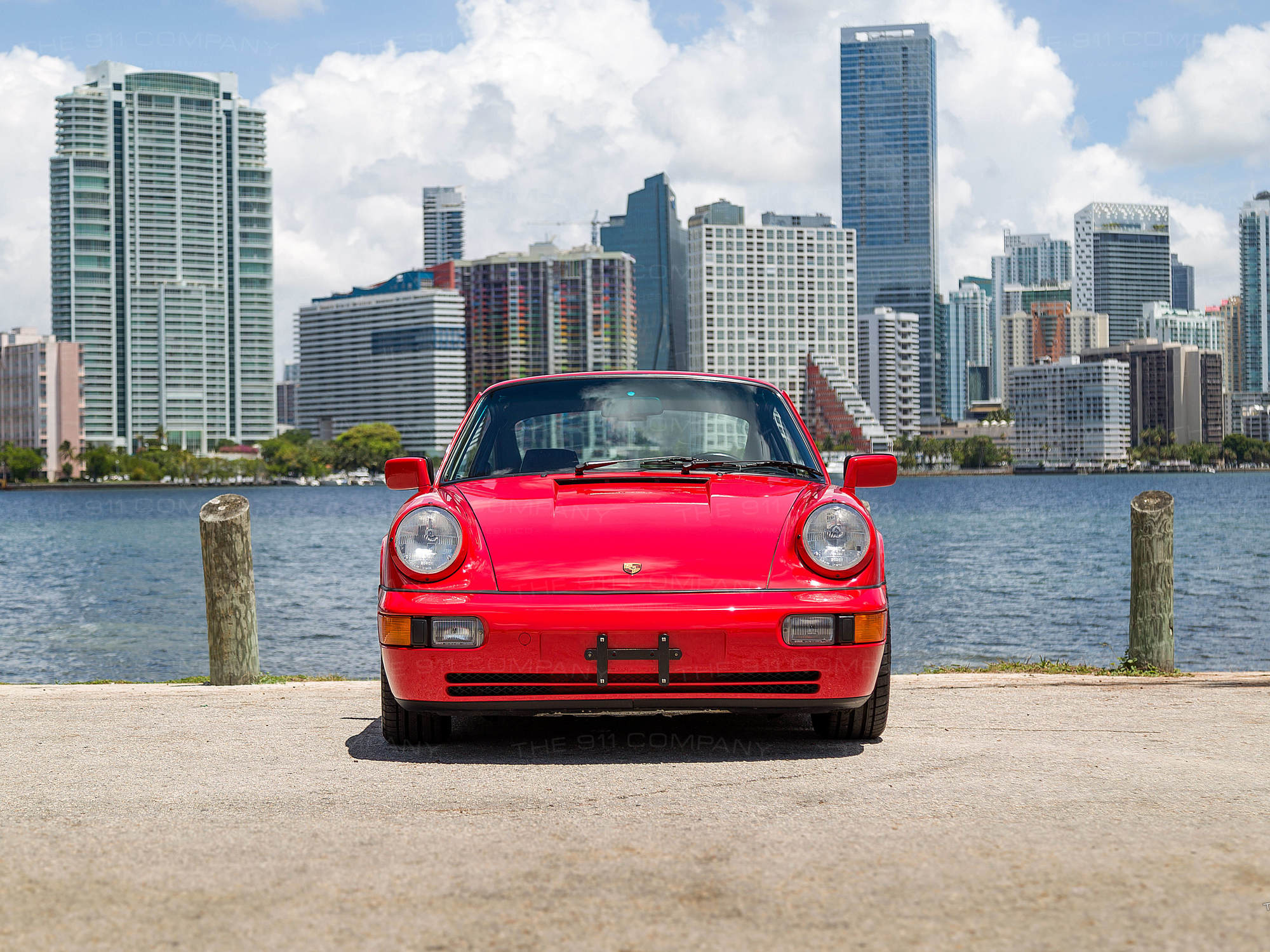 1989 Porsche 964 Carrera 4 Guards Red WP0AB092KS45 Outdoors