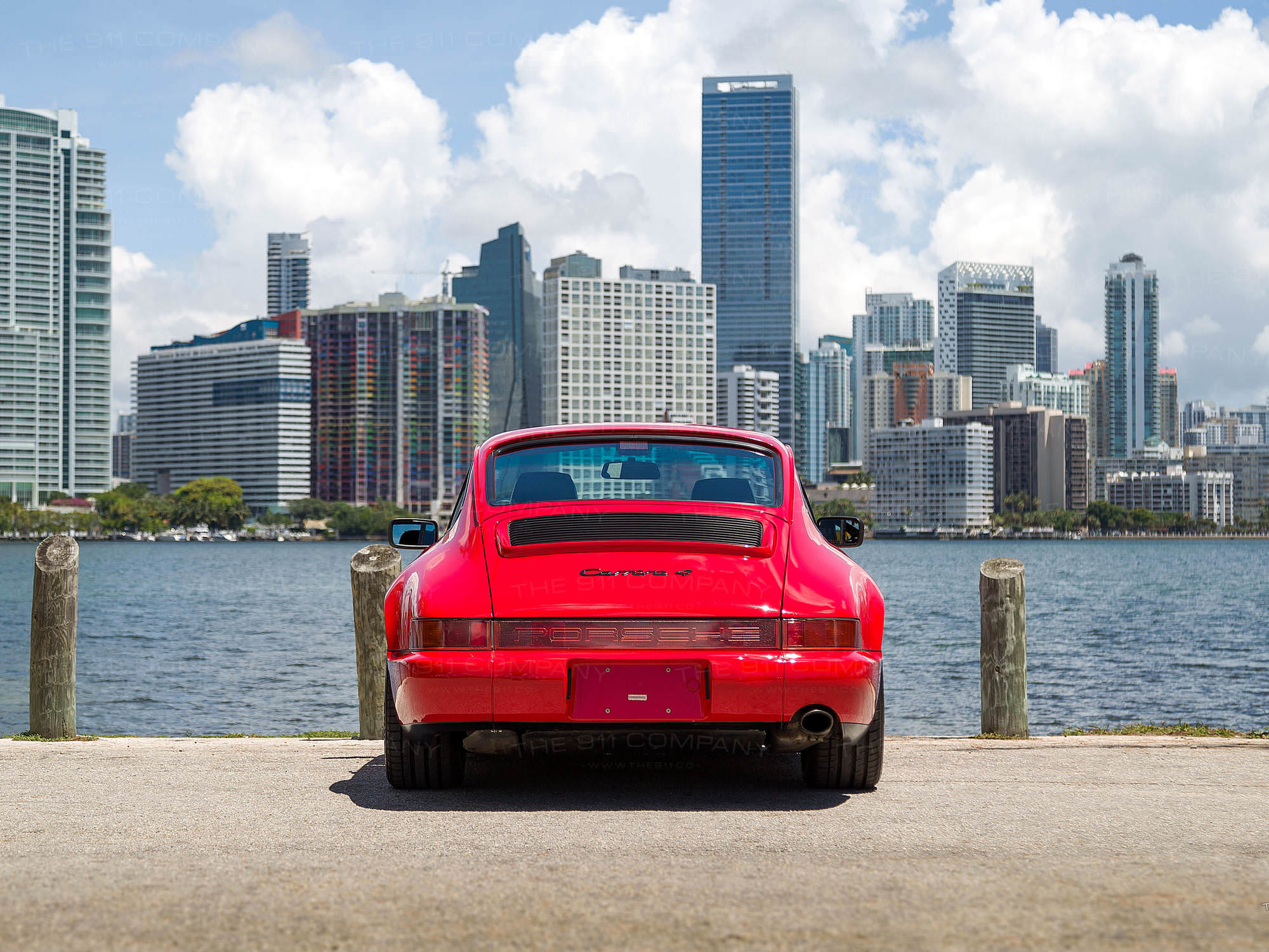 1989 Porsche 964 Carrera 4 Guards Red WP0AB092KS45 Outdoors