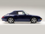 1995 Porsche 993 Cabriolet Iris Blue Pearl WP0CA2995SS340243 Studio
