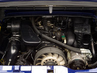 1995 Porsche 993 Cabriolet Iris Blue Pearl WP0CA2995SS340243 Studio