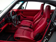 1996 Porsche 911 Carrera Coupe Black Flamenco Red Leather WP0AA2997TS322397