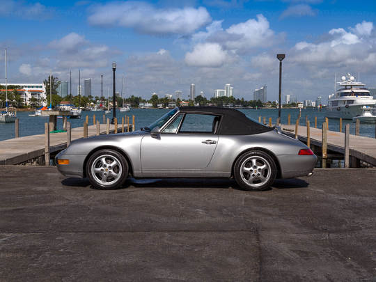 1997 Porsche 993 Carrera Cabriolet Silver WP0A2993VS34034 Outdoors