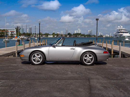 1997 Porsche 993 Carrera Cabriolet Silver WP0A2993VS34034 Outdoors