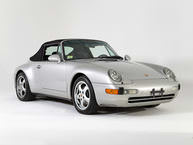 1997 Porsche 993 Carrera Cabriolet Silver WP0A2993VS34034 Studio