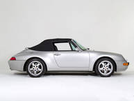 1997 Porsche 993 Carrera Cabriolet Silver WP0A2993VS34034 Studio