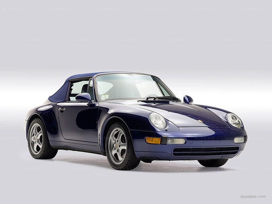 1995 Porsche 993 Cabriolet Iris Blue Pearl WP0CA29